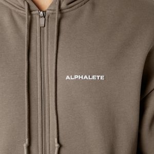 ALPHALETE CLASSIC FULL ZIP MOCHA